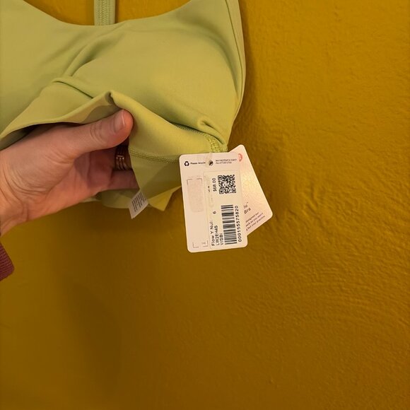 Lululemon Flow Y Bra Nulu - Wasabi Green - Size 6 - NWT (LW2EH4S) - Picture 4 of 6